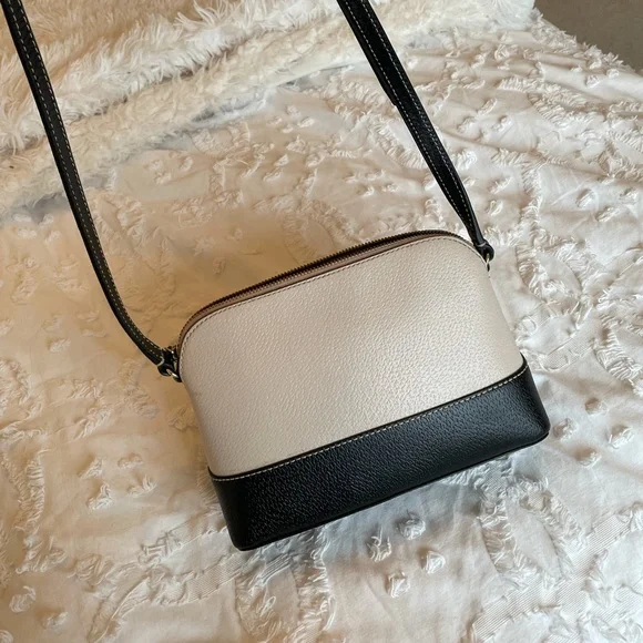 Black white Kate spade purse shoulder bag, leather grove street Millie - Picture 7 of 10